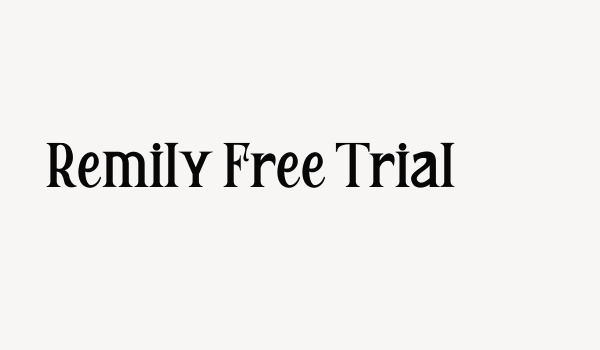 Remily Free Trial Font