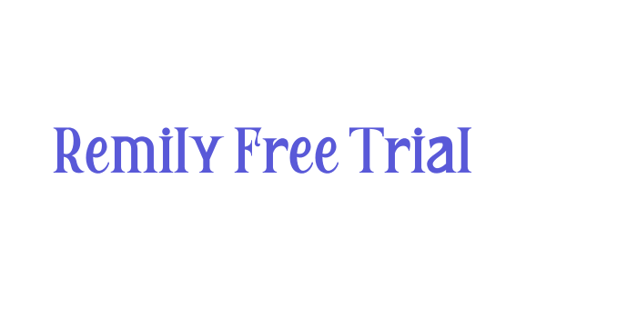 Remily Free Trial Font Download