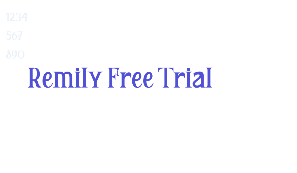 Remily Free Trial-font-download