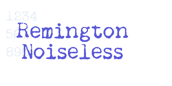 Remington Noiseless font free