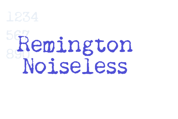 Remington Noiseless Font Download