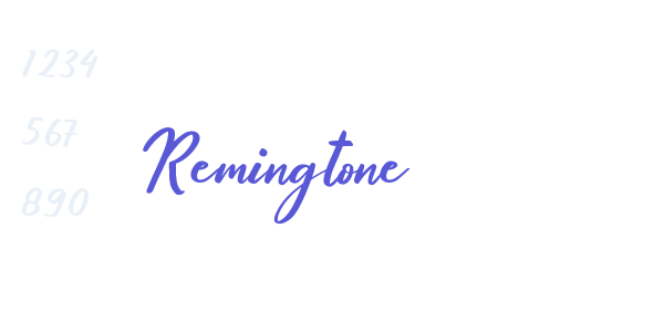 Remingtone font free