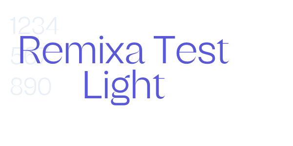 Remixa Test Light font