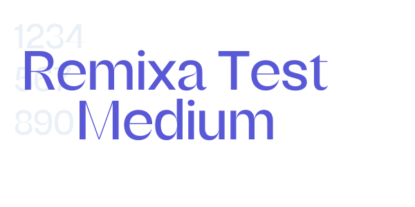 Remixa Test Medium font