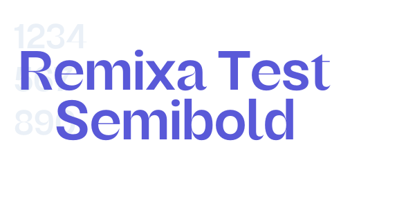 Remixa Test Semibold font