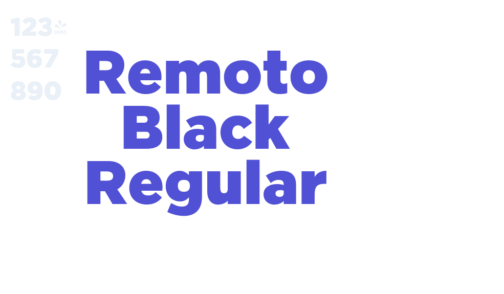 Remoto Black Regular-font-download