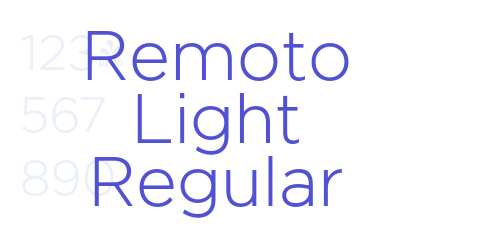 Remoto Light Regular-font-download
