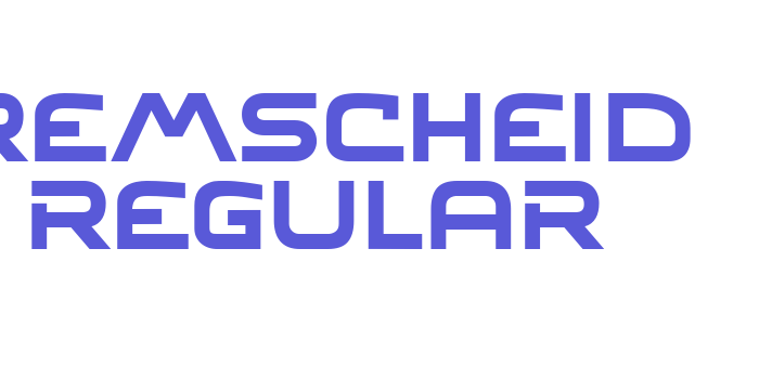 Remscheid Regular Font Download