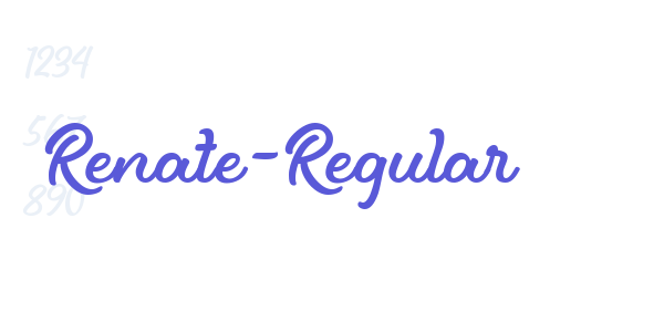 Renate-Regular font free