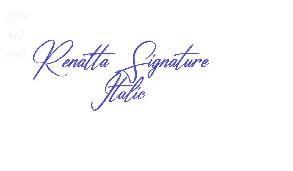 Renatta Signature Italic-font-download