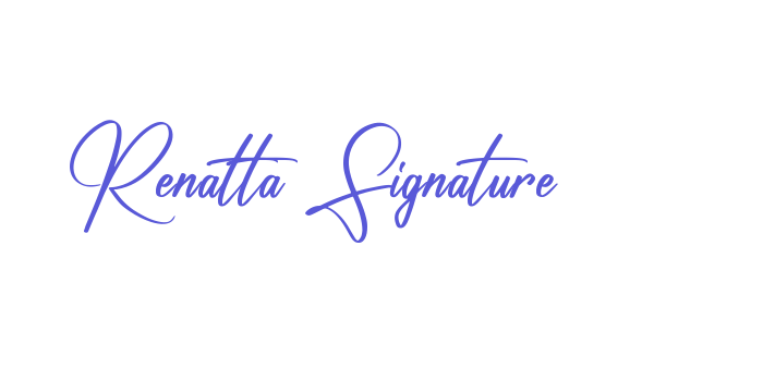 Renatta Signature Font Download