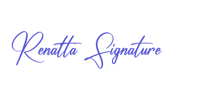 Renatta Signature Font