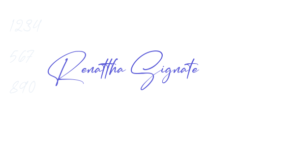 Renattha Signate font free