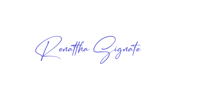 Renattha Signate Font Download