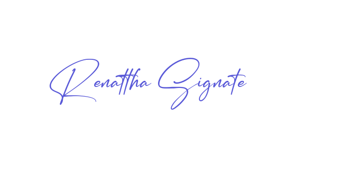 Renattha Signate Font