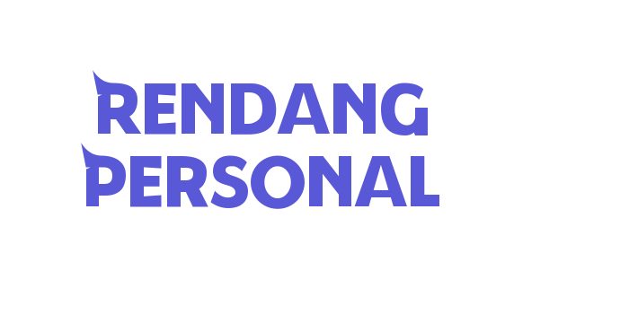 Rendang Personal Font Download