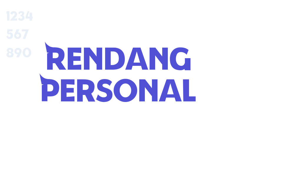 Rendang Personal-font-download