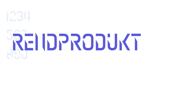 Rendprodukt font free