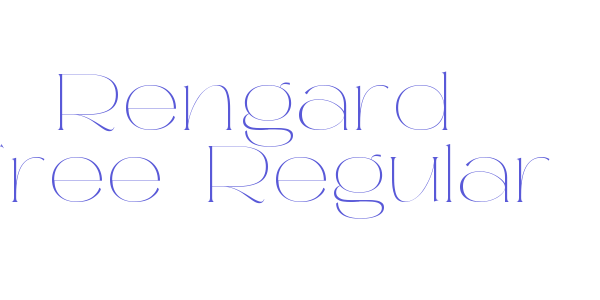 Rengard Free-Regular font free