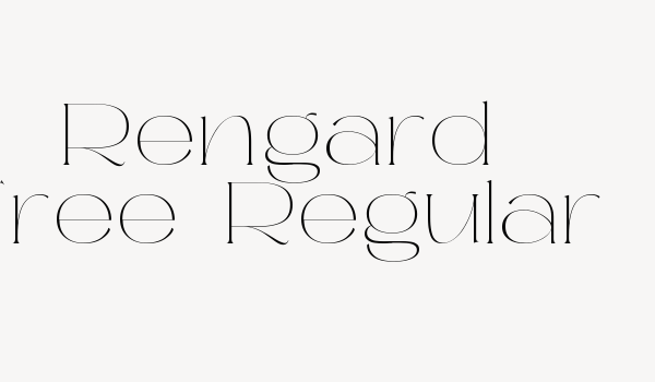 Rengard Free-Regular Font