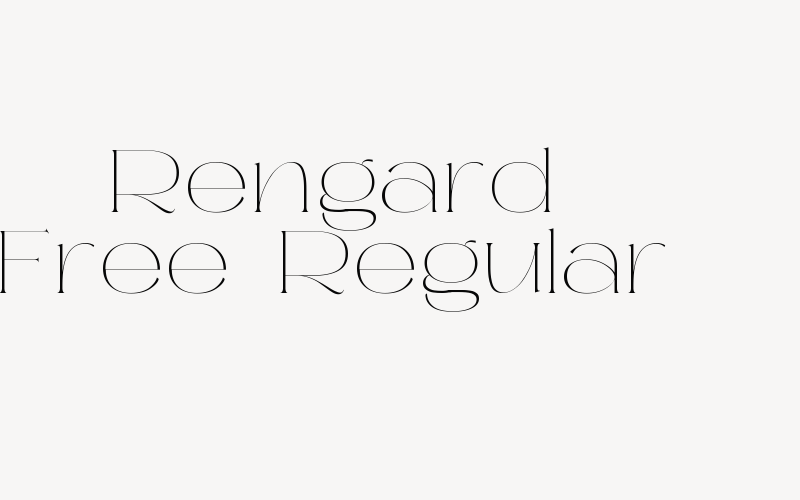 Rengard Free-Regular Font