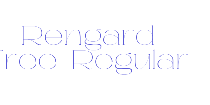 Rengard Free-Regular Font Download