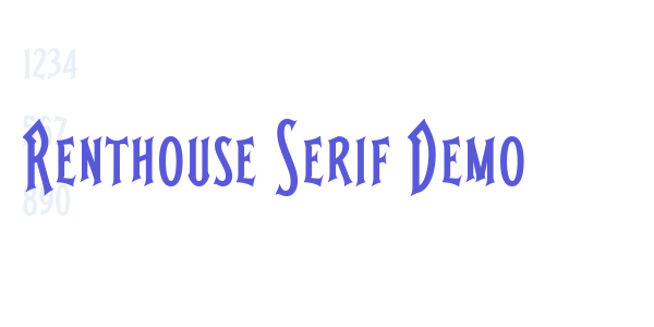 Renthouse Serif Demo font free