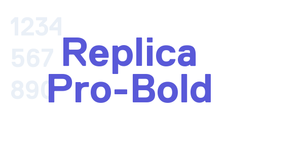 Replica Pro-Bold font free