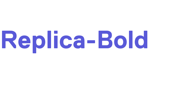 Replica-Bold Font