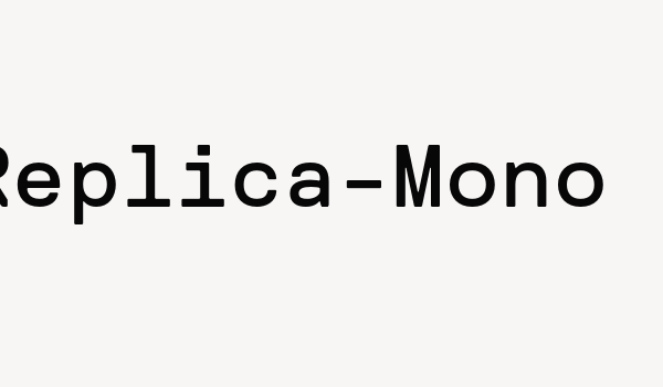 Replica-Mono Font