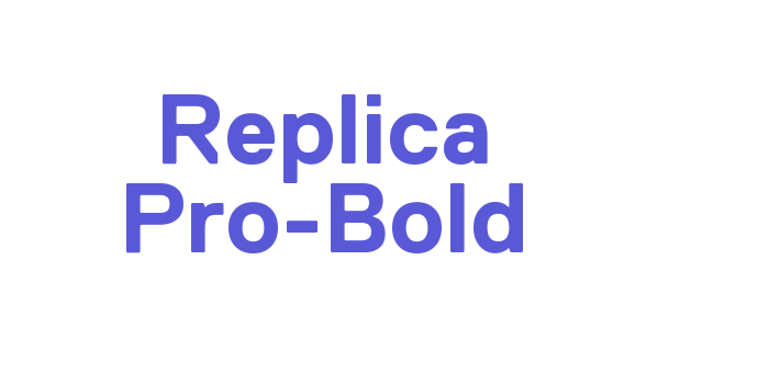 Replica Pro-Bold Font Download