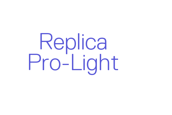 Replica Pro-Light Font