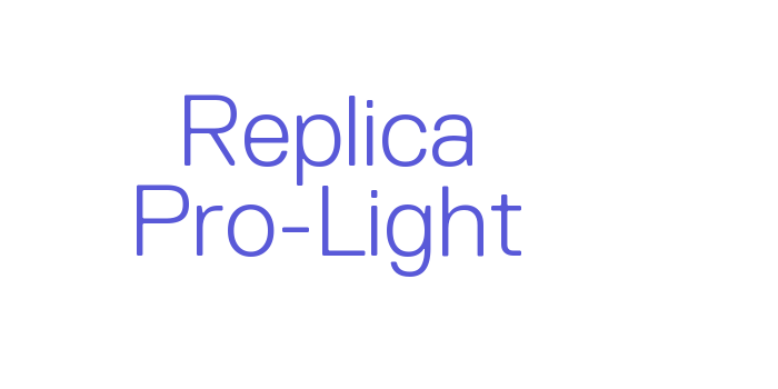 Download Replica Pro-Light Font