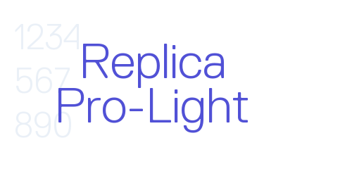 Replica Pro-Light-font-download