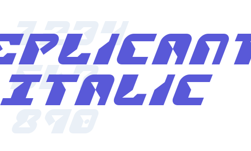 Replicant Italic Font Download