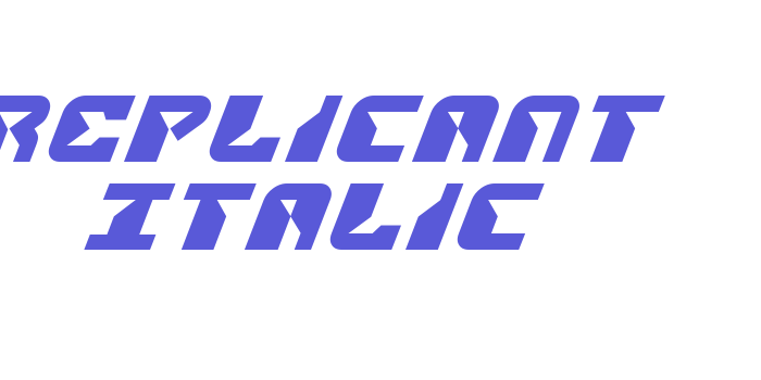 Replicant Italic Font Download