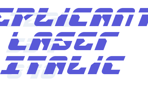 Replicant Laser Italic Font Download