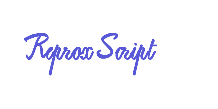 ReproxScript Font