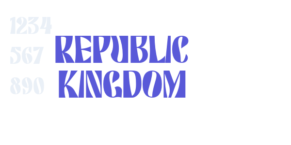 Republic Kingdom font free