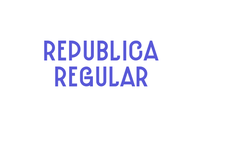 Republica Regular Font