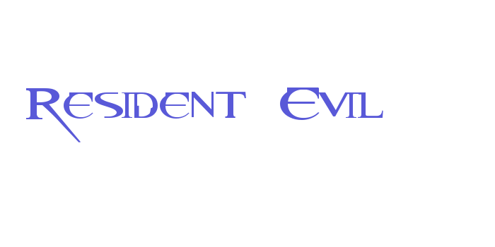 Resident Evil Font