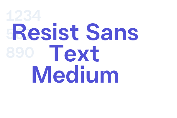 Resist Sans Text Medium