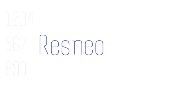 Resneo Font