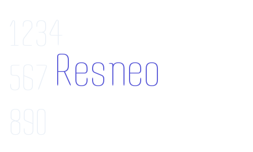 Resneo Font Download