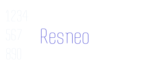 Resneo-font-download
