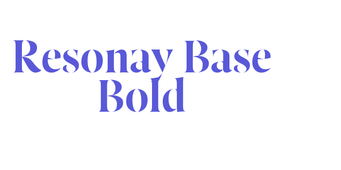 Resonay Base Bold Font Download