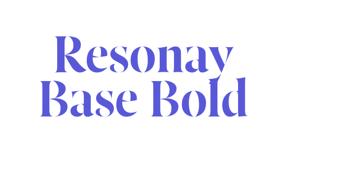 Resonay Base Bold Font