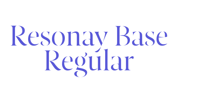 Resonay Base Regular Font Download