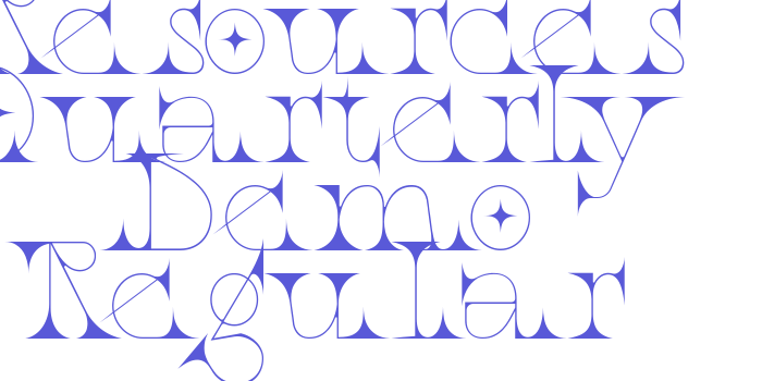 Resources Quarterly Demo Regular Font Download