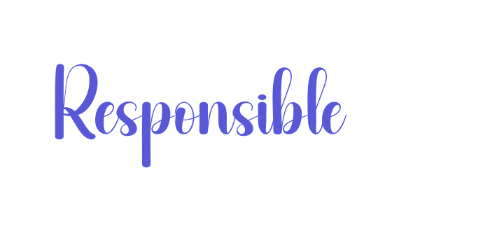 Responsible Font